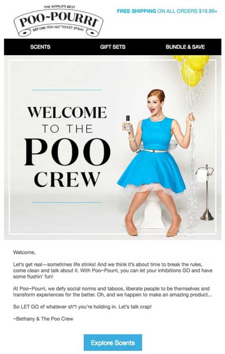 Poo Pourri Email Example