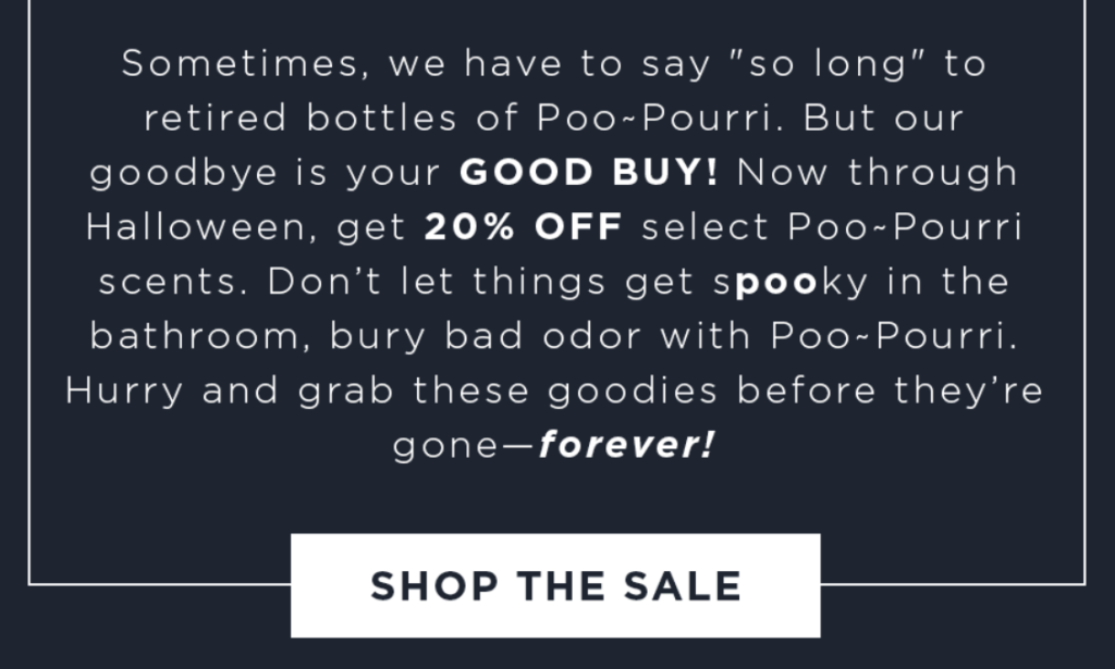 Poo Pourri Seasonal Email 2