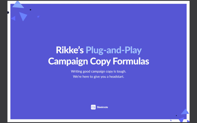 Pre-Order Bonus Example