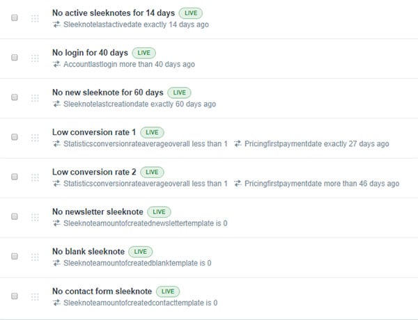 Prevent Churn Email Flow