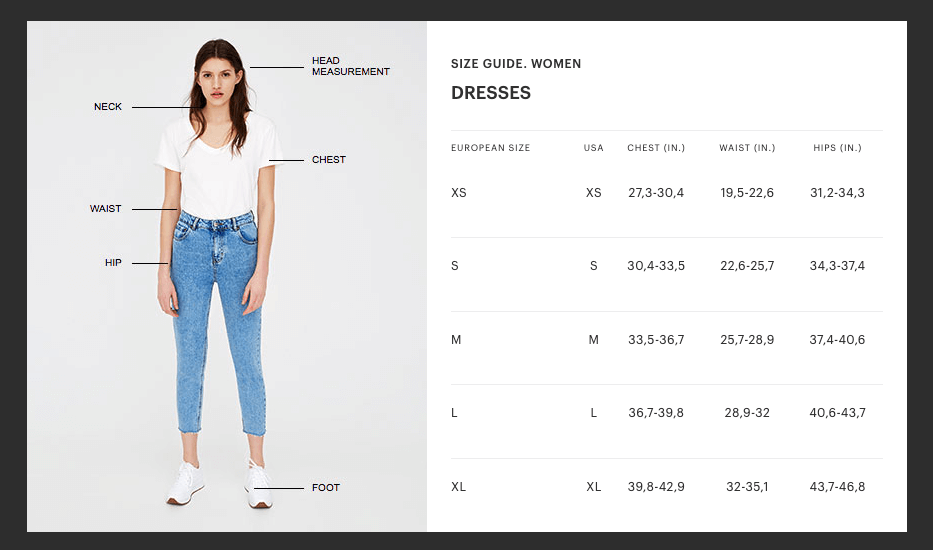Size Guide - size charts for clothing at Cecil & Lou
