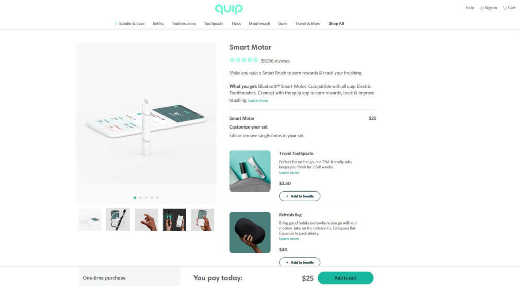 Quip Smart Motor Features