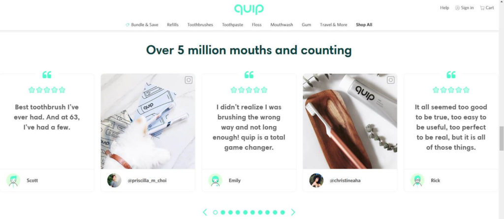 Quip Testimonials