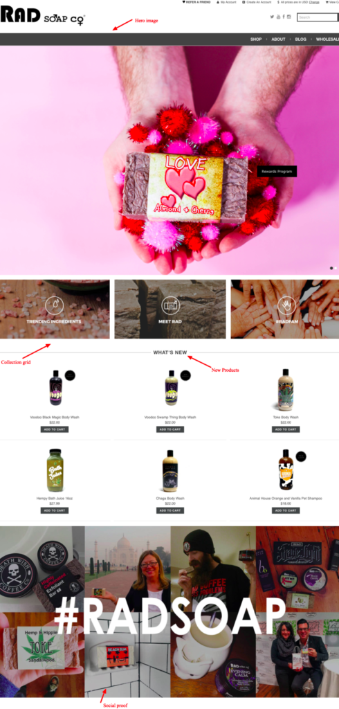 Rad Soap Homepage