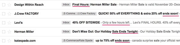 Scarcity-Driven Subject Lines