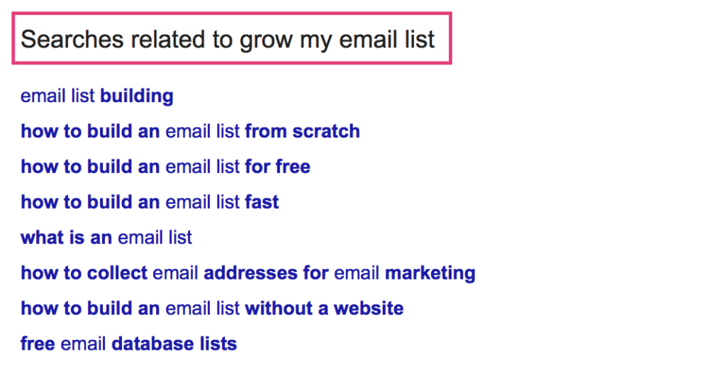 Searches Related to Grow My Email List