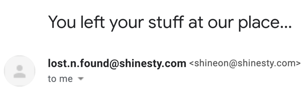 Shinesty Subject Line