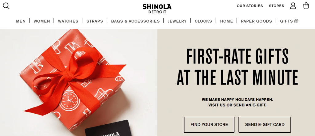 Shinola Homepage