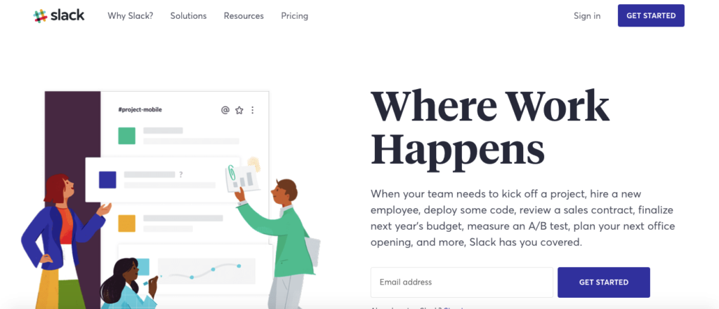 Slack Home Page