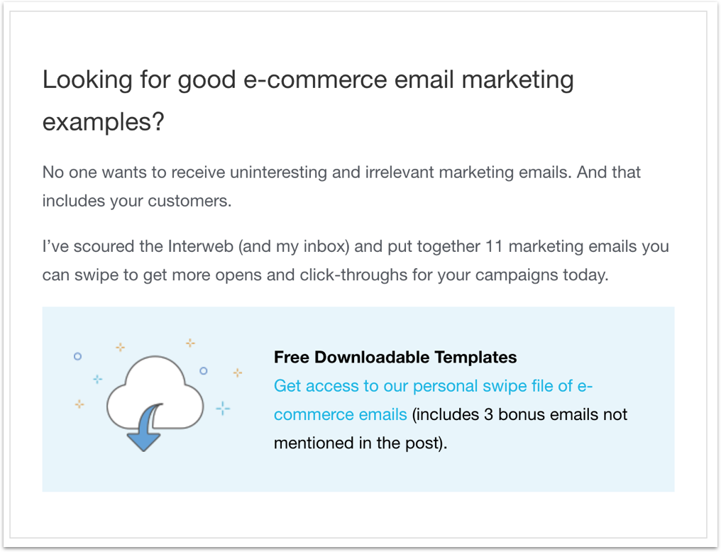 Sleeknote Callout Box for Content Upgrade