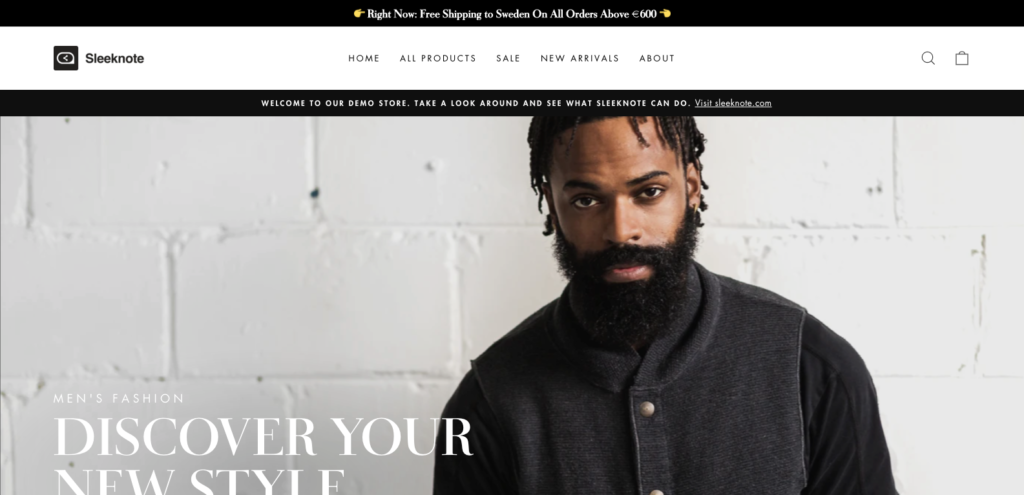 SleeknoteShop Homepage