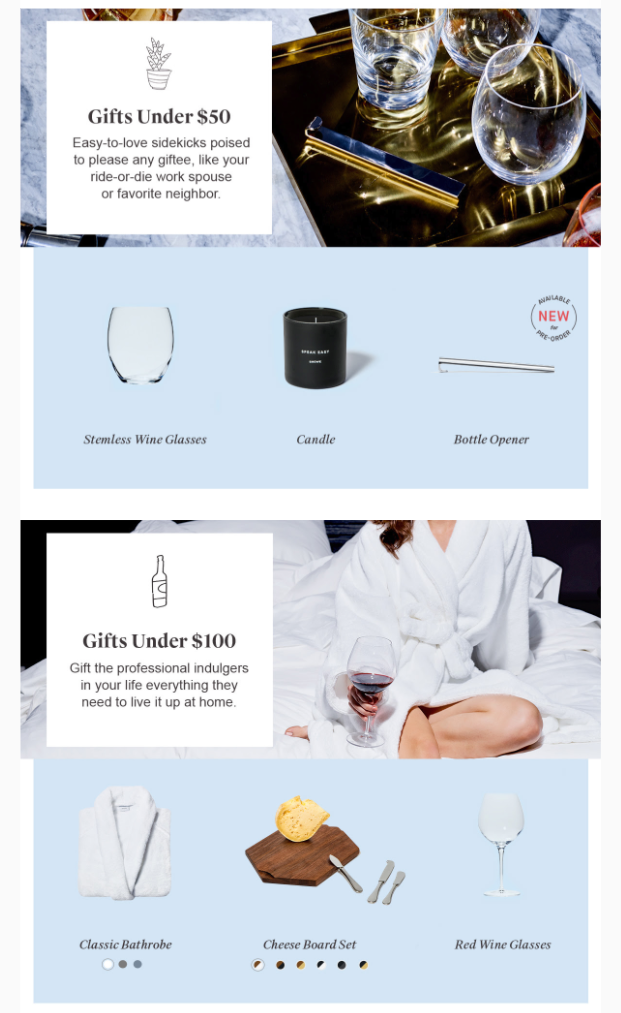 Snowe Gift Guide Email 2