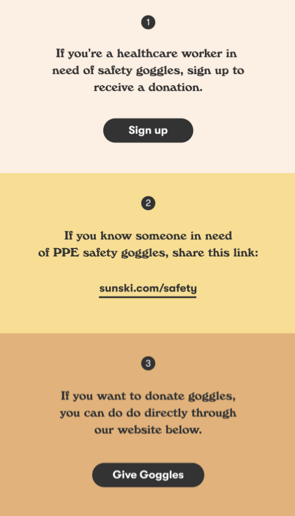 Sunski Three Ways to Help Donate