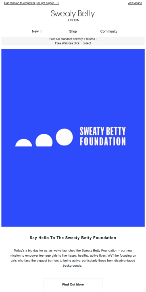 Sweaty Betty International Women_s Day Email