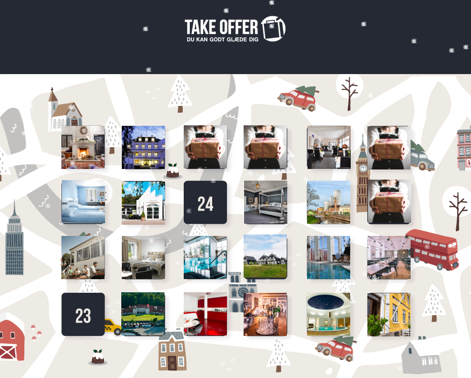 Take Offer Christmas Calendar Landing Page