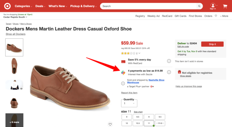 Buy now pay new arrivals later clothes and shoes