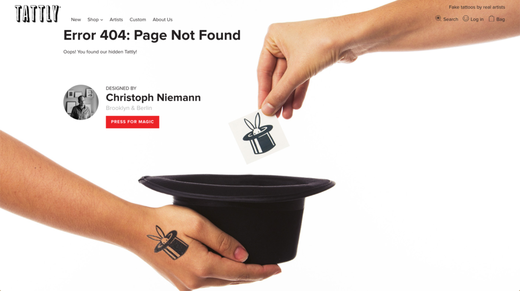 Tattly Fun 404 Page