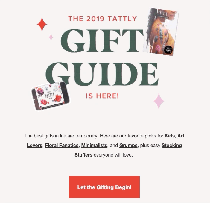 Tattly Gift Guide Email