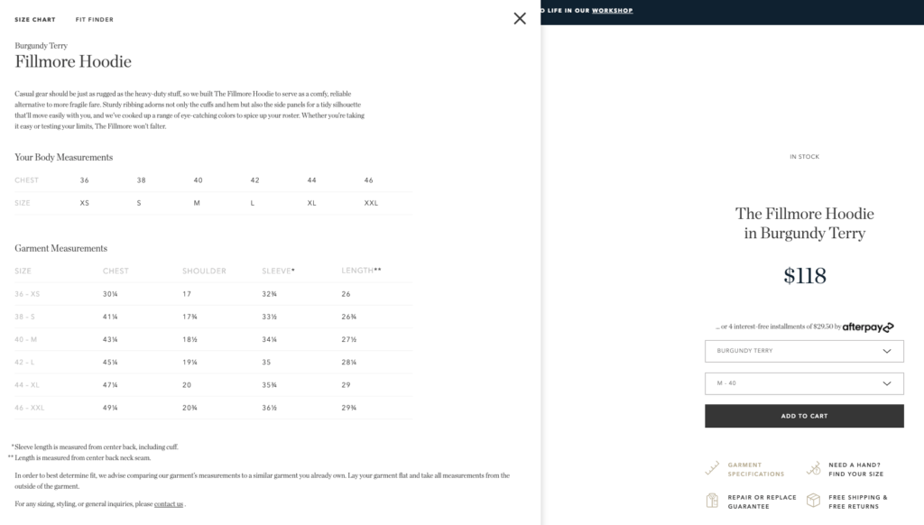 How to create size charts for fashion e-commerce stores - Siz