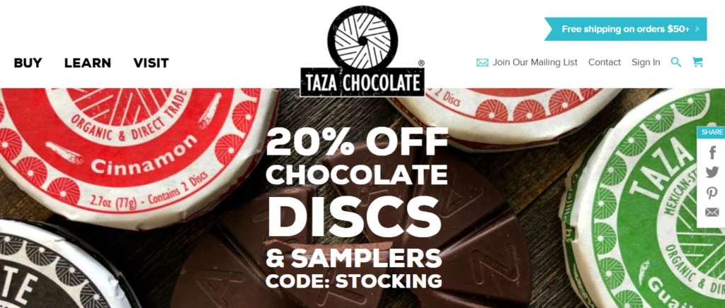 Taza Chocolate Product Headline