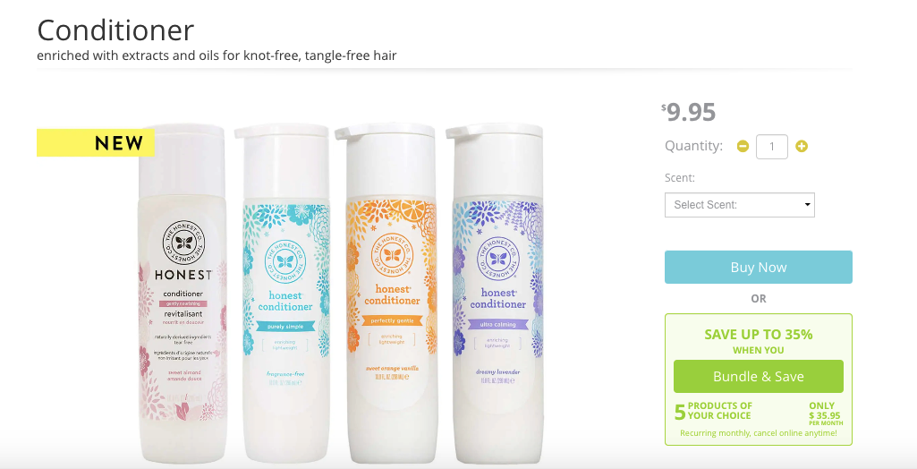 The Honest Company Product Page 2