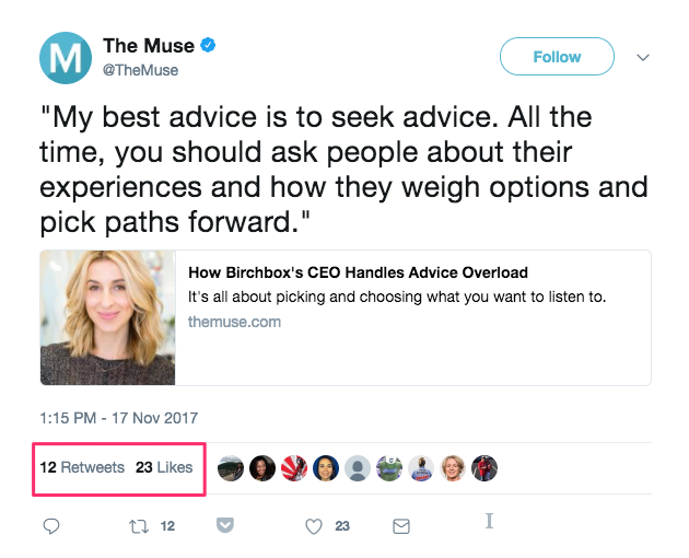 The Muse Tweet