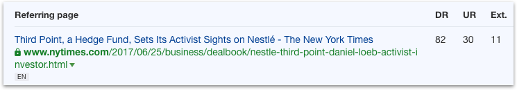 The New York Times Link to Freshly