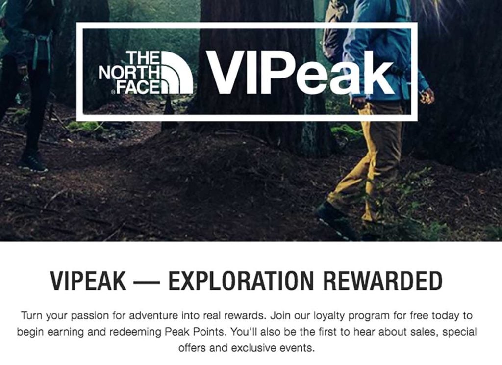 The North Face VIPeak Program
