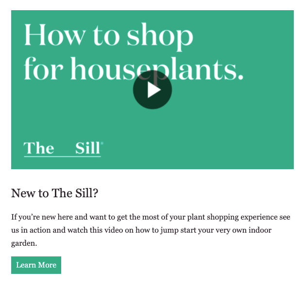 The Sill Video Content in Email