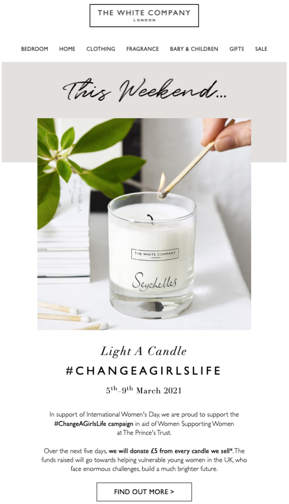 The White Company International Women_s Day Email
