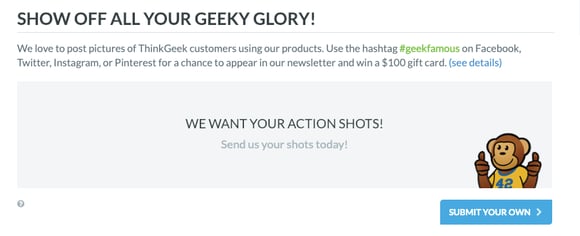 ThinkGeek User Generated Content