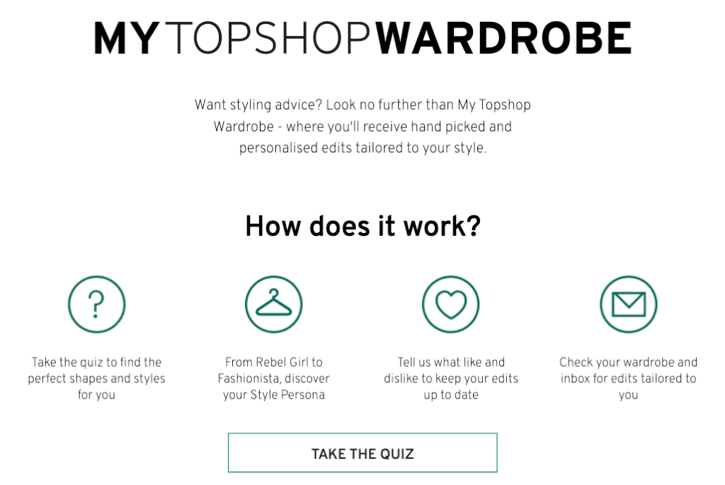 Topshop Lead Generation Quiz