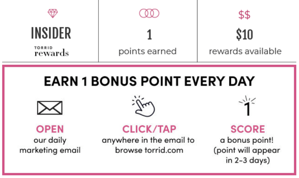 Torrid Email Footer for Loyalty Program