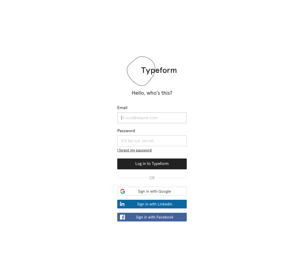 Typeform Placeholder Text Example
