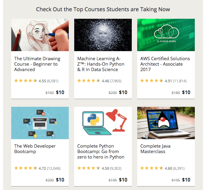 Udemy Recommended Courses