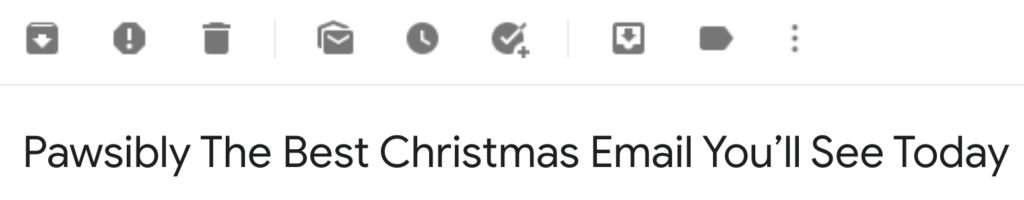 United By Blue Holiday Subject Line