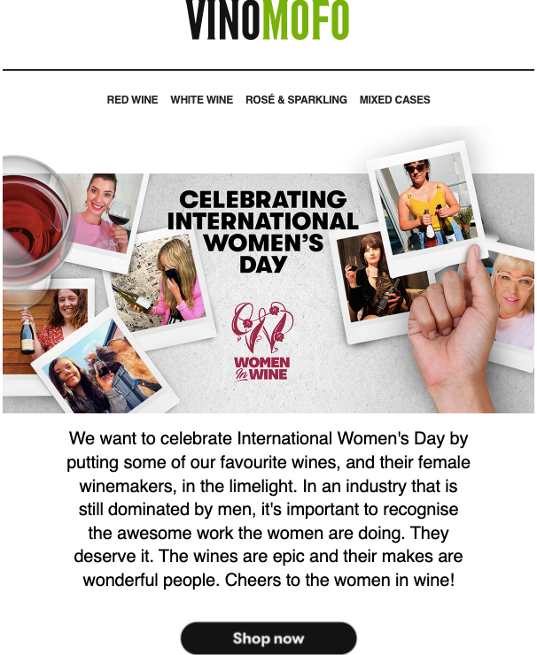 Vinomofo International Women_s Day Email