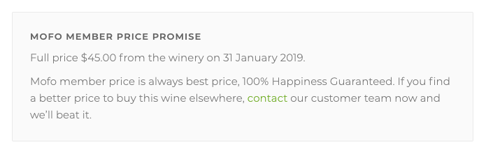 Vinomofo Price Promise