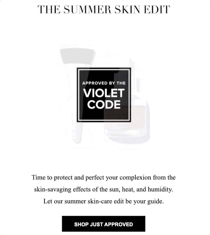 Violet Grey Summer Email