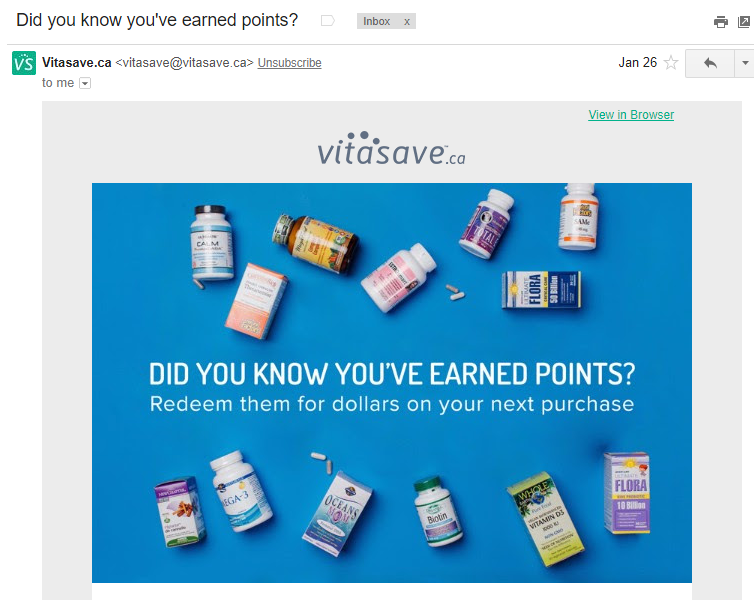 Vitasave Email