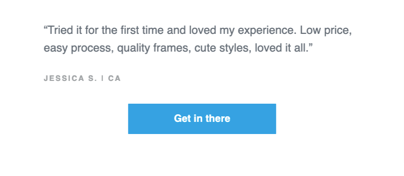 Warby Parker Email Example 3