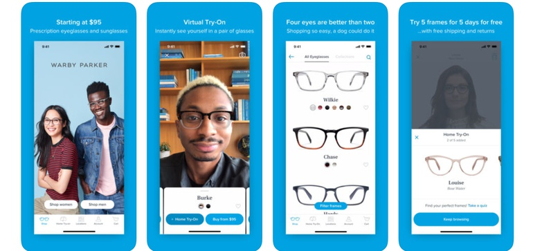 Virtual eyeglass fitting hotsell