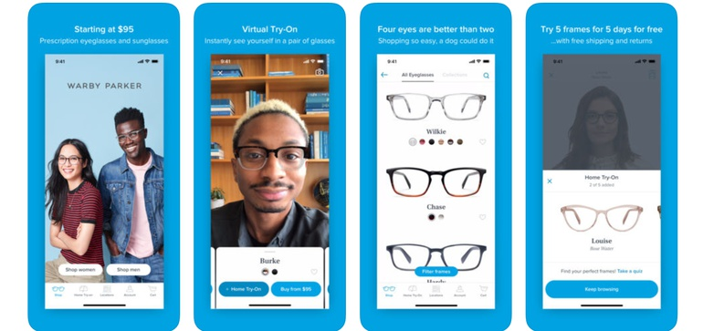 Warby Parker iPhone Virtual Try-On