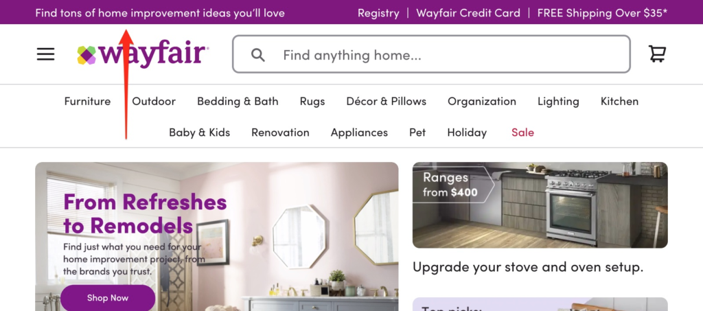 Wayfair Hello Bar 2