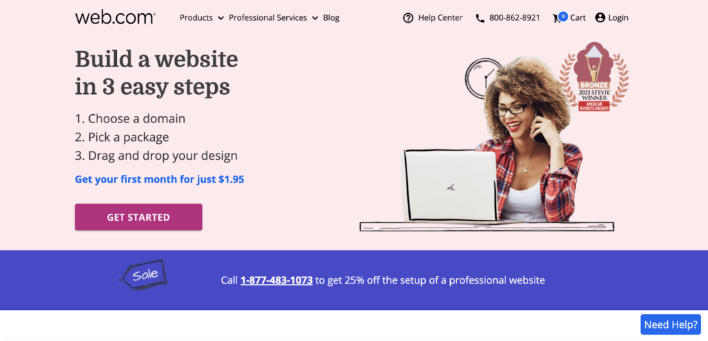 Web.com Homepage