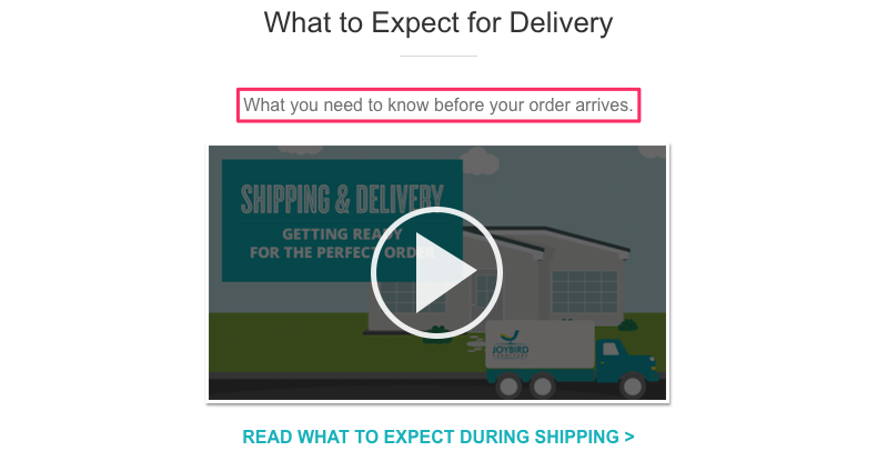 What to Expect from Delivery