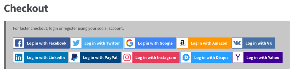 WooCommerce Social Login