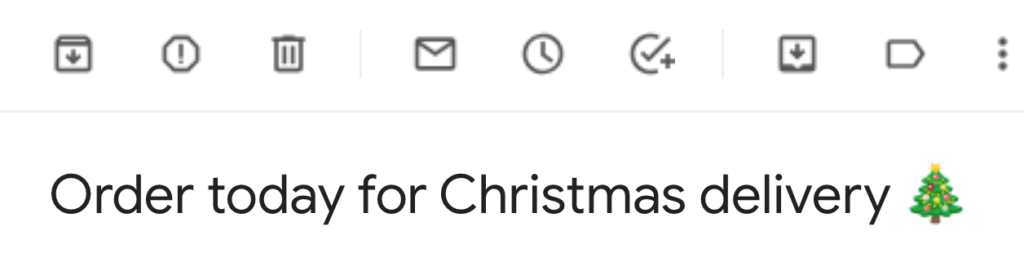 Wool and the Gang Christmas Email Subject Line