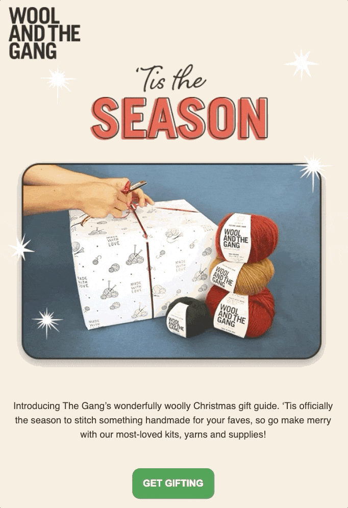 Wool and the Gang Gift Guide Email