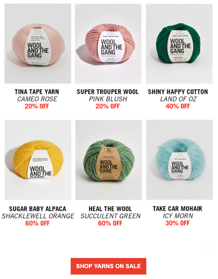 Wool and the Gang Products on Sale